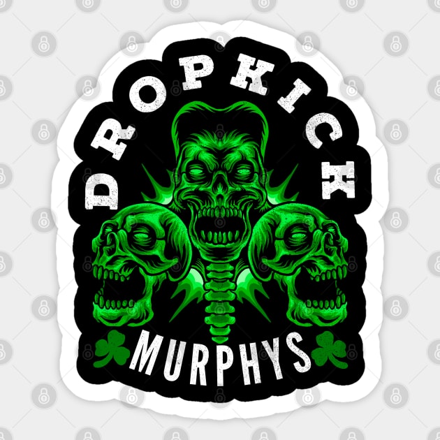 Dropkick murphys skull Sticker by terror machine std